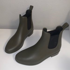 Brand new rain booties from Target.